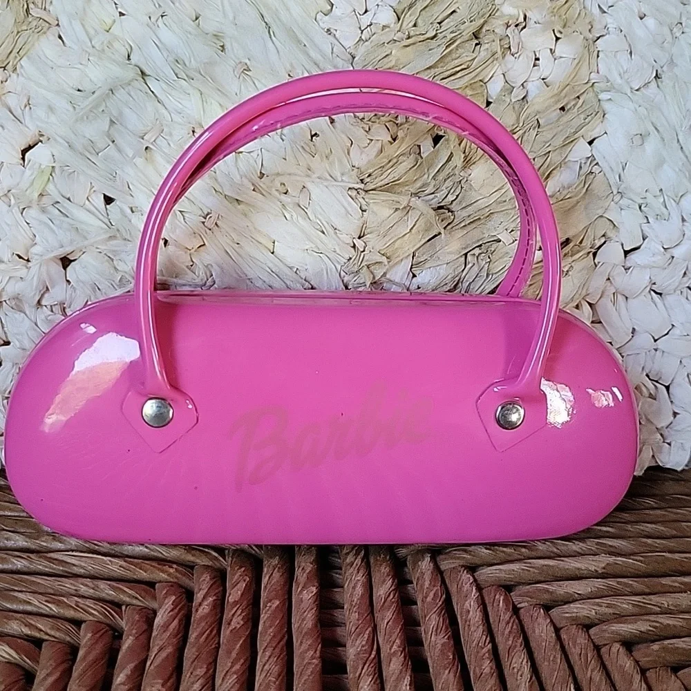 Barbie mini bag, eyeglass/sunglass hard case, pink